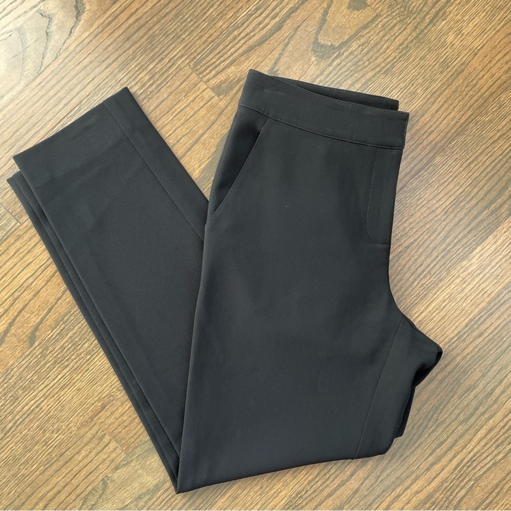 St.John Caviar Black Straight Leg Pants